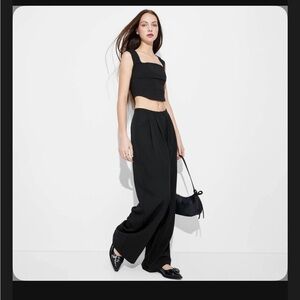 Women's Low-Rise Wide Leg
Trousers - Wild Fable™ Black XS